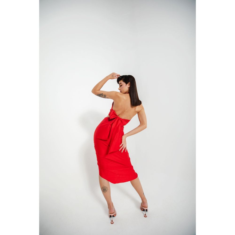 JULY ISSUE Red Adria Co-Ord (Set of 2)