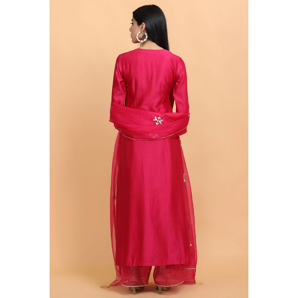 Arpita Sulakshana Pink Angrakha Pant with Dupatta (Set of 3)