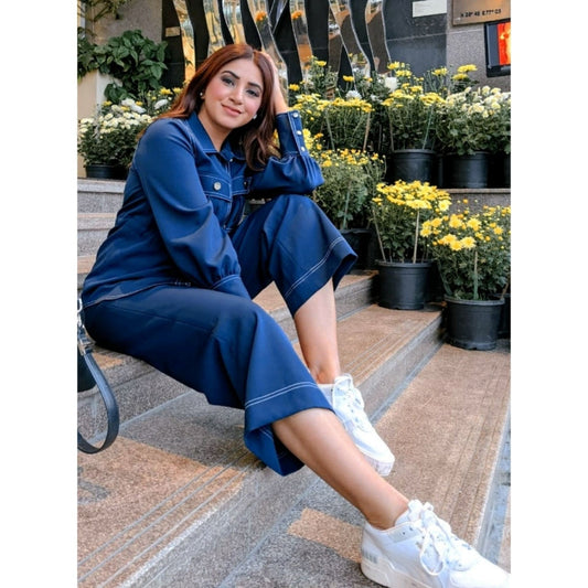 Label Deepika Nagpal Midnight Blue Shirt (Set of 2)