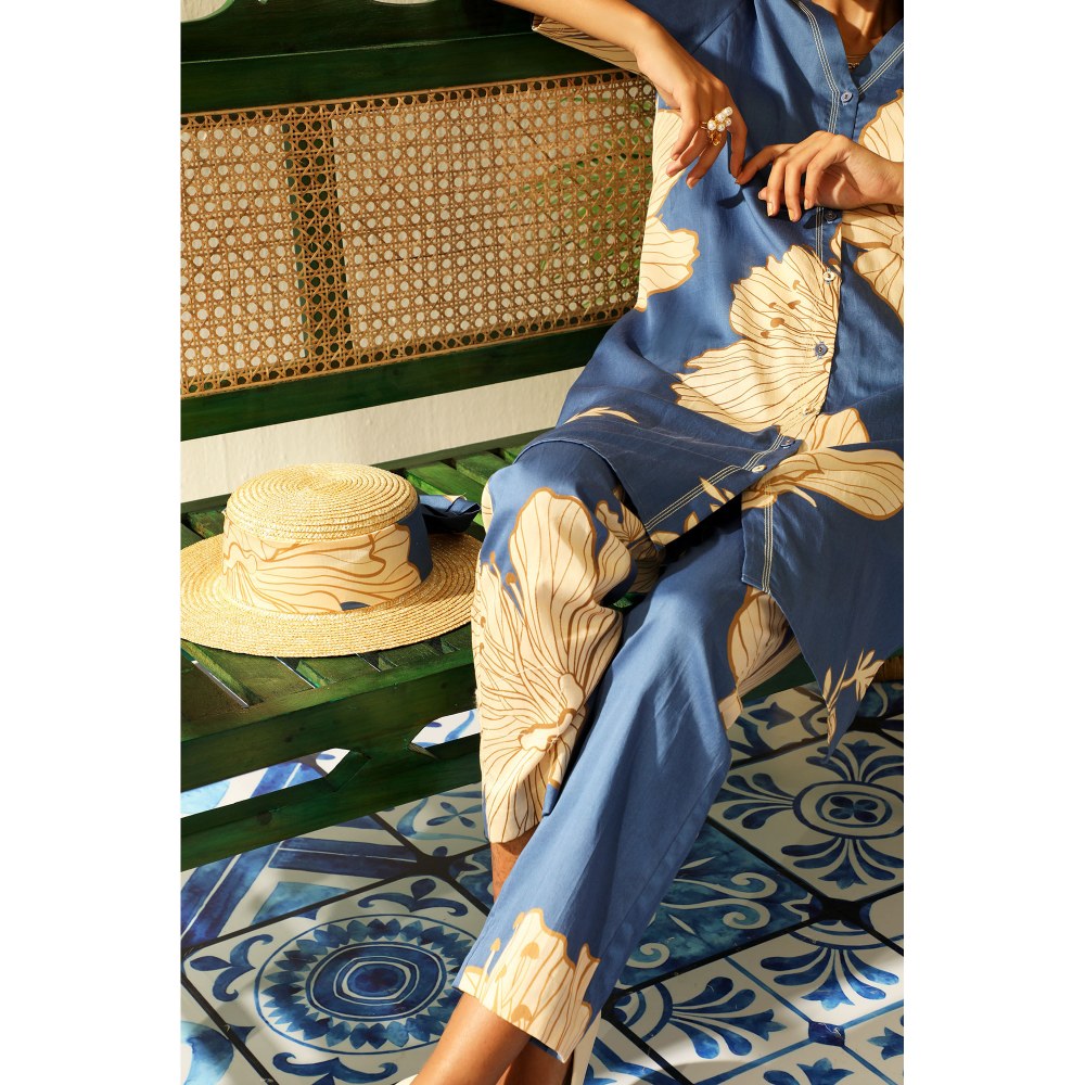 Label Deepika Nagpal Spencer Sapphire Co-Ord (Set of 2)