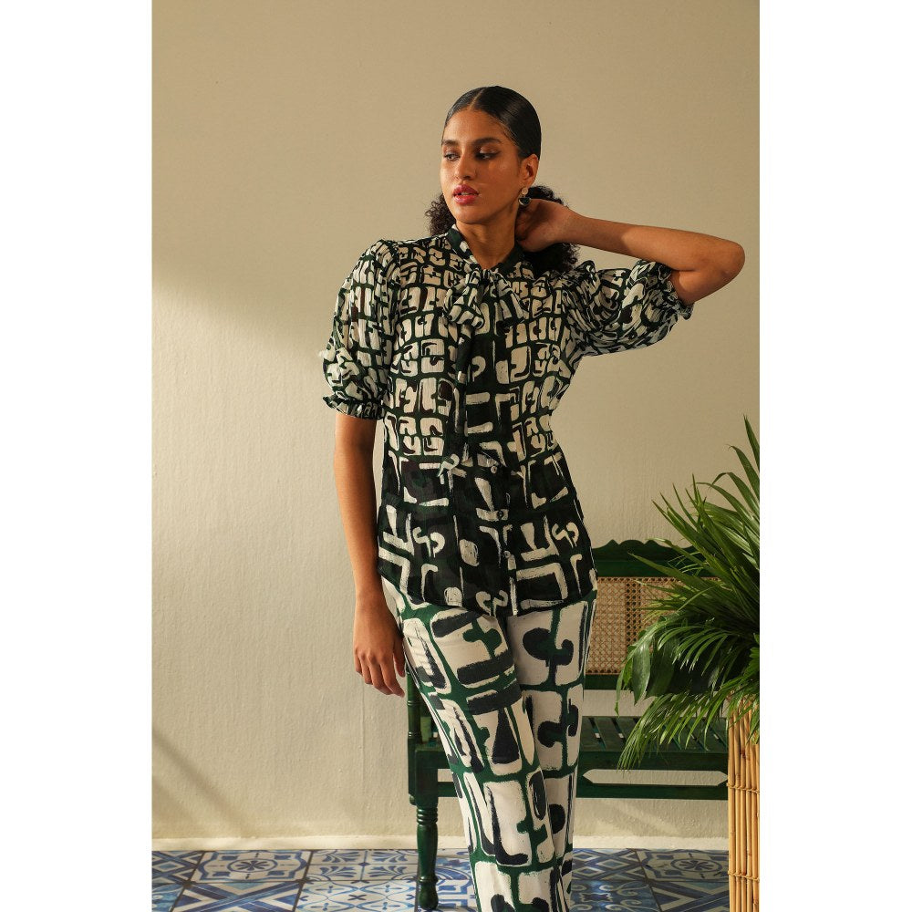 Label Deepika Nagpal Casey Emerald Shirt