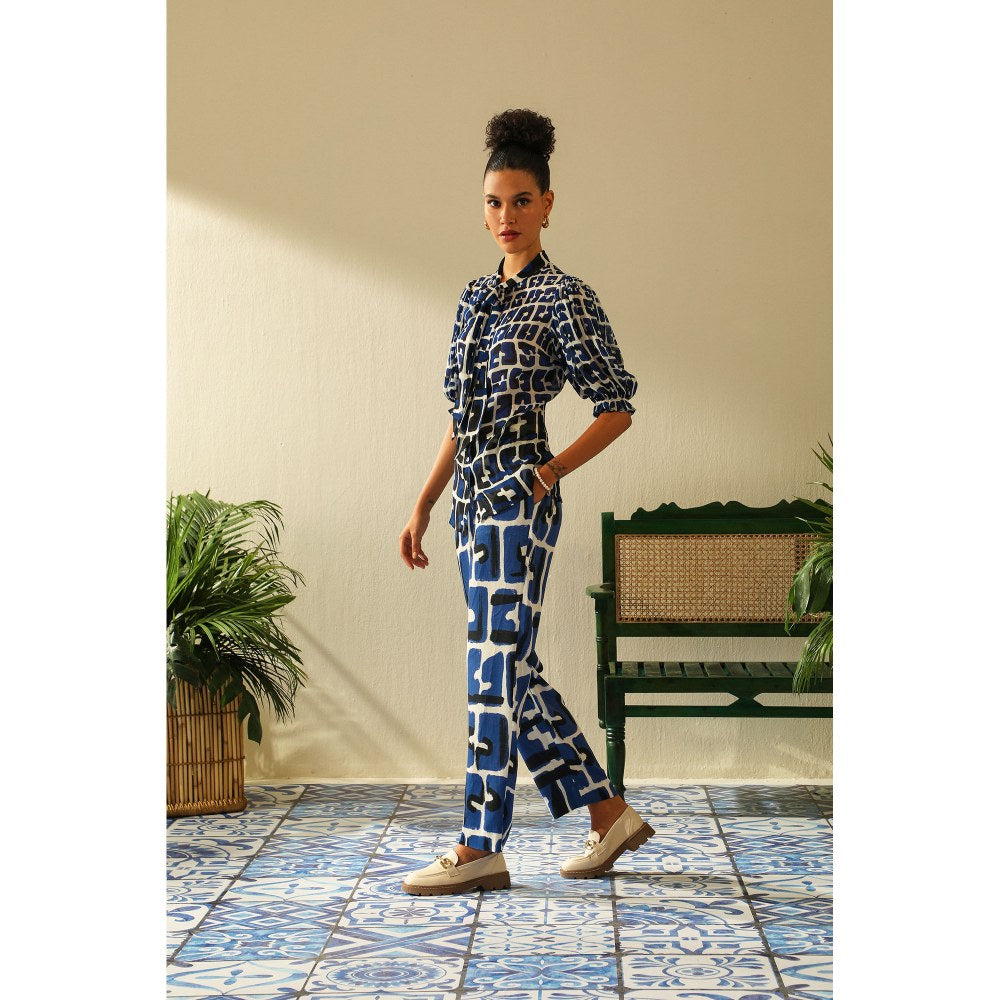 Label Deepika Nagpal Casey Indigo Shirt