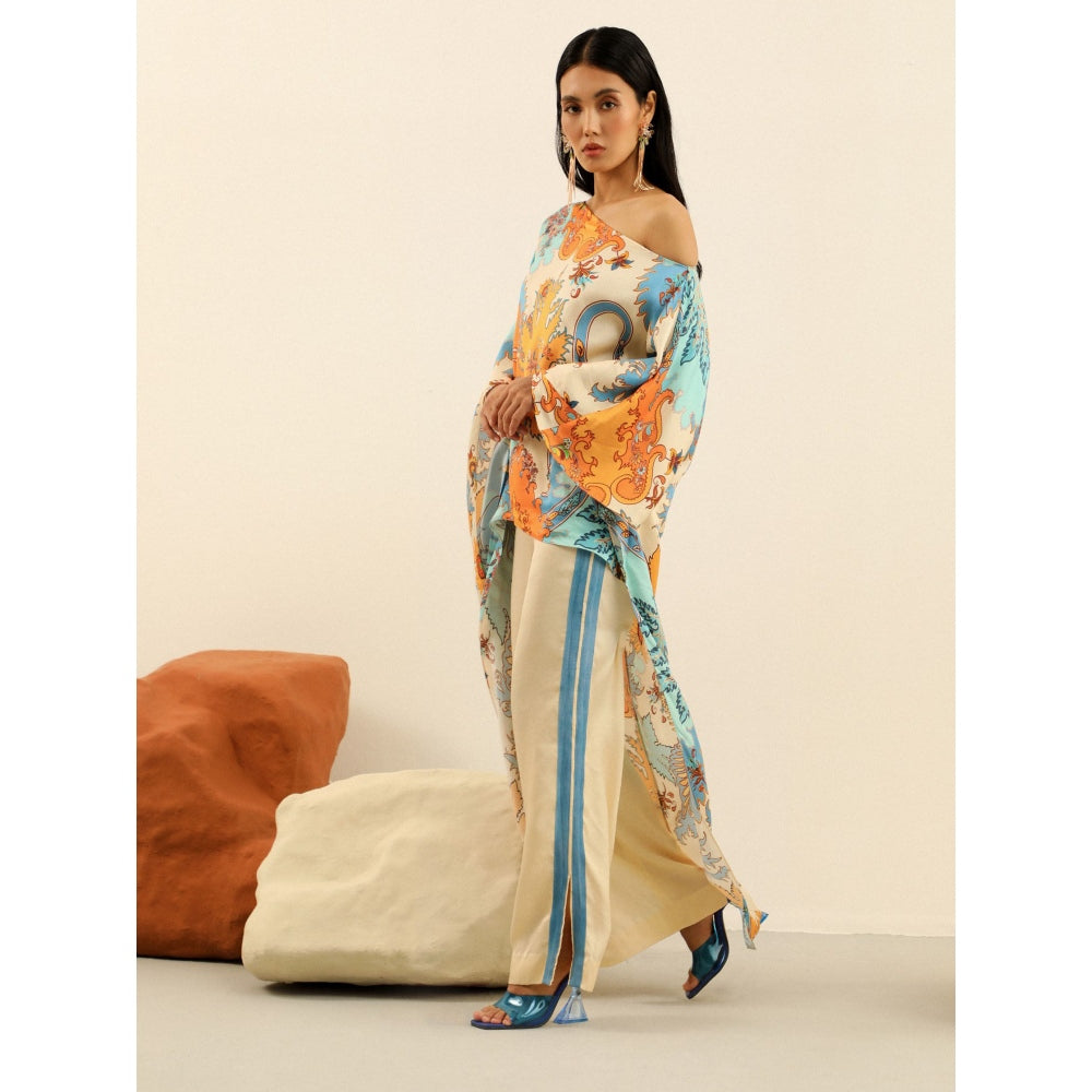 Label Deepika Nagpal Blue Jasper Co-ord -Marine (Set of 2)