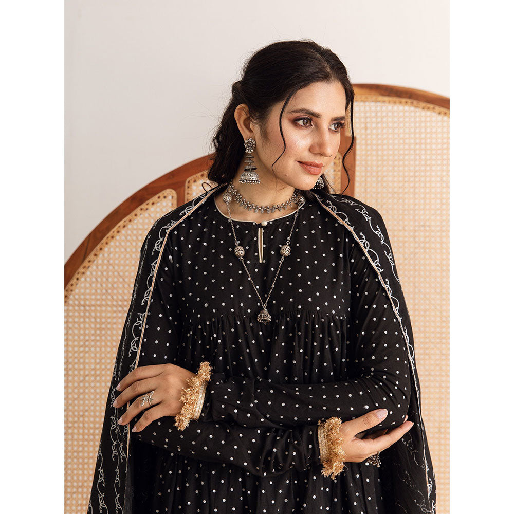 Maison Shefali Raat Rani Anarkali Pant And Dupatta (Set of 3)