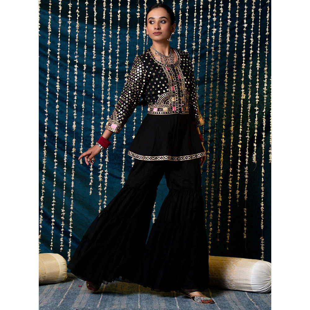 Maison Shefali Hunar Aks Sharara (Set of 2)