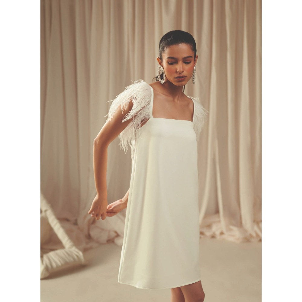 MALIE A Line White Casablanca Dress