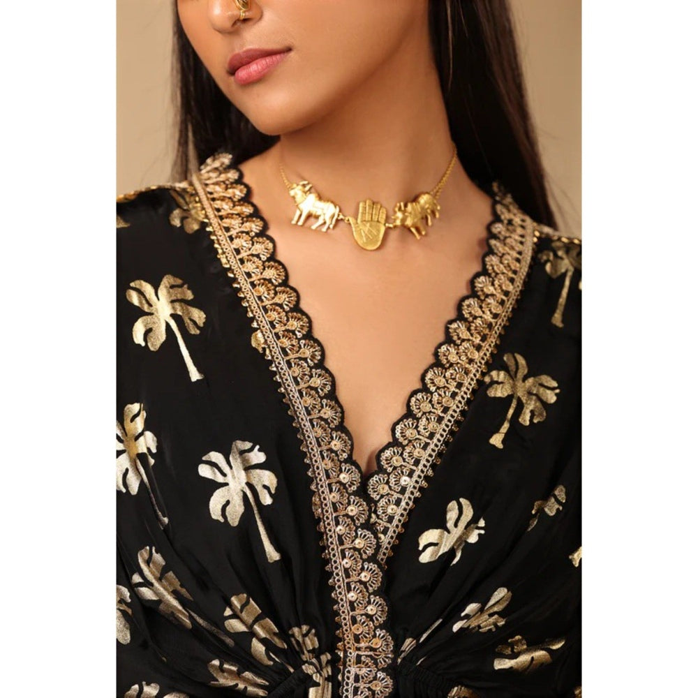 Masaba Black Coco Kaftan (Set of 2)