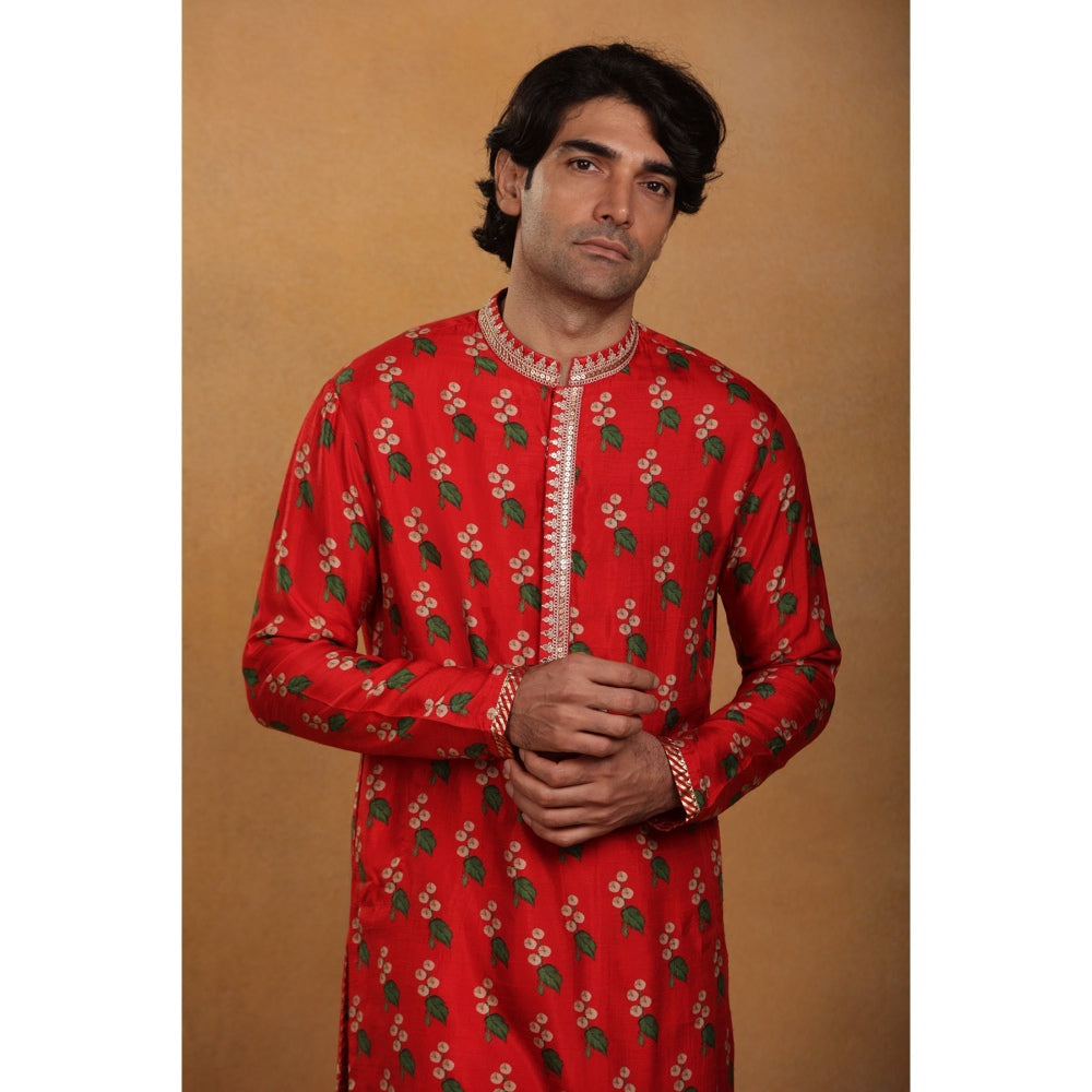 Masaba Red Cotton Candy Kurta