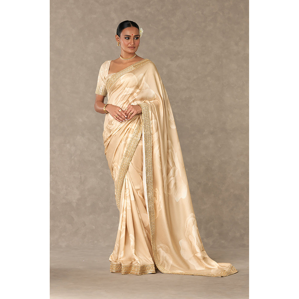 Buy Masaba Caramel Nectar Cup Saree with Unstitched Blouse online