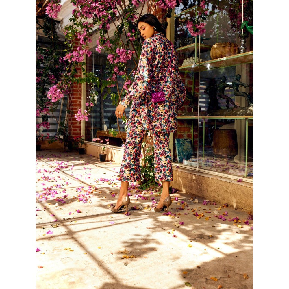 MEDHA BATRA Multi-Color Shirt And Pants Co-Ord (Set of 2)