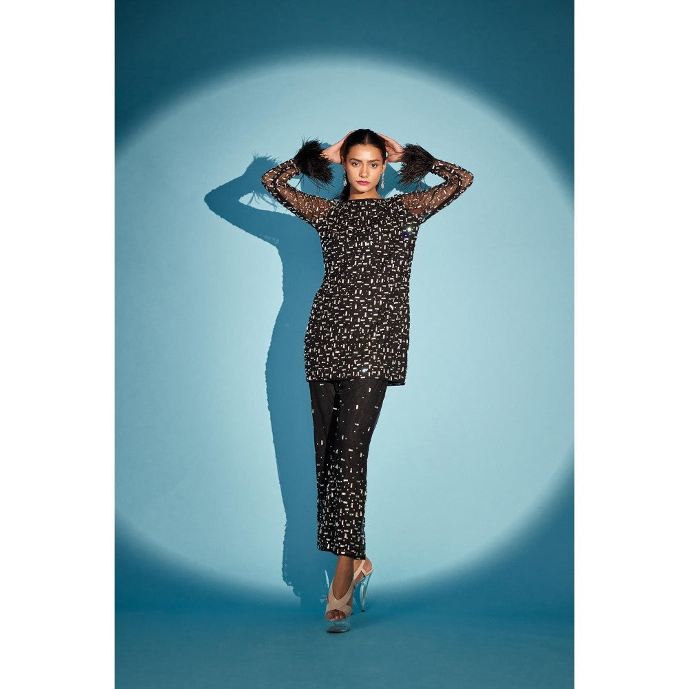 Medha Batra Embellished Black Co-Ord (Set of 2)