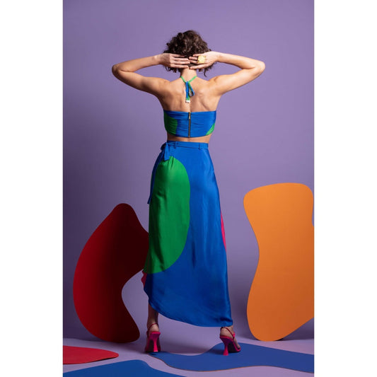 Nautanky Hit Refresh Wrap Around Skirt with Bustier