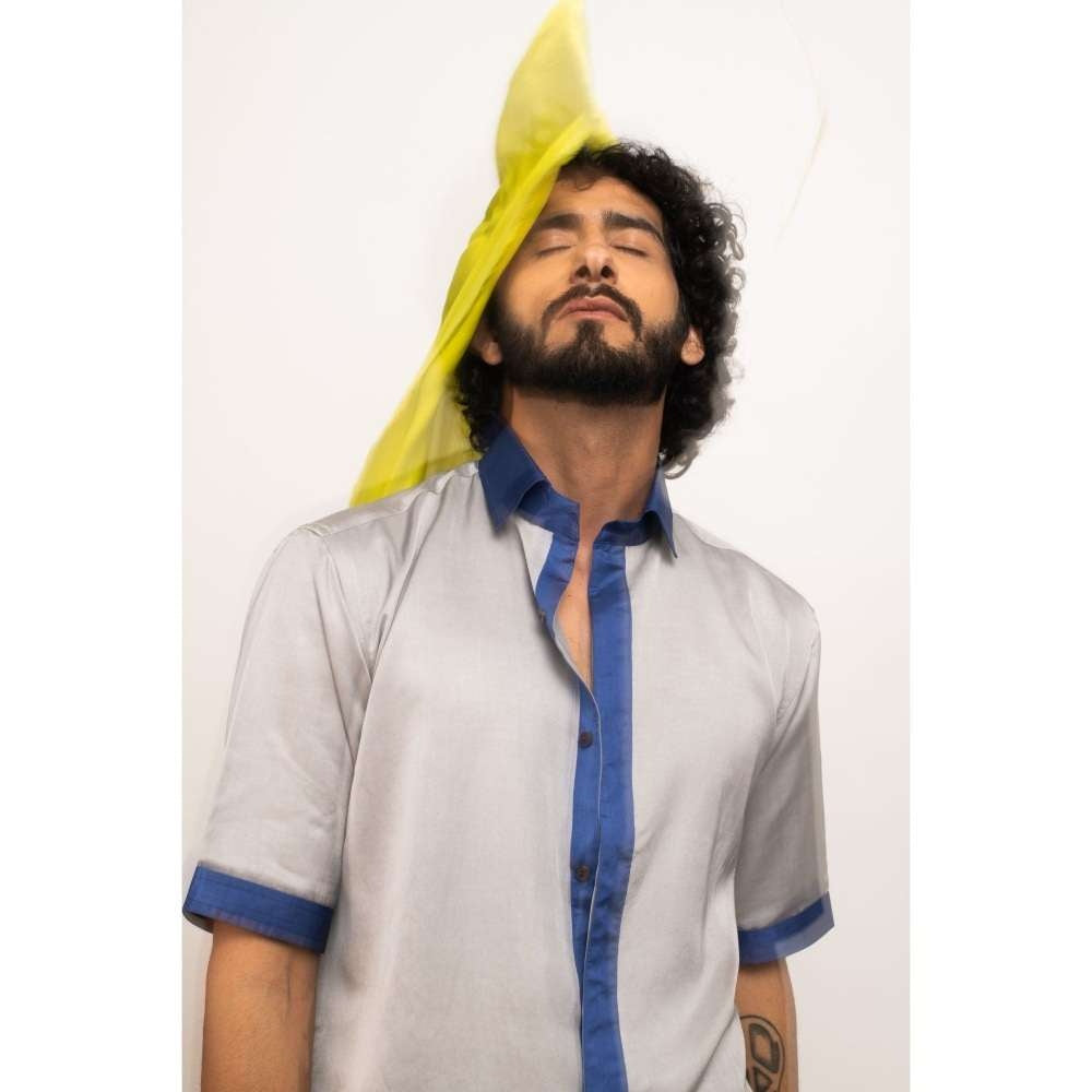 NEORA BY NEHAL CHOPRA Grey Solid Shorts