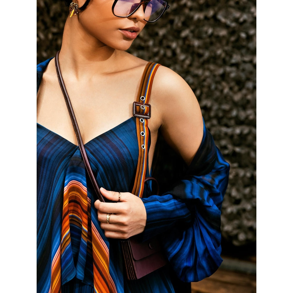 Nikita Mhaisalkar Midnight Stroke Print Camisole Top