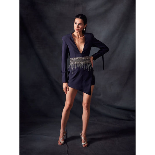 Nikita Mhaisalkar Midnight Blue Dress