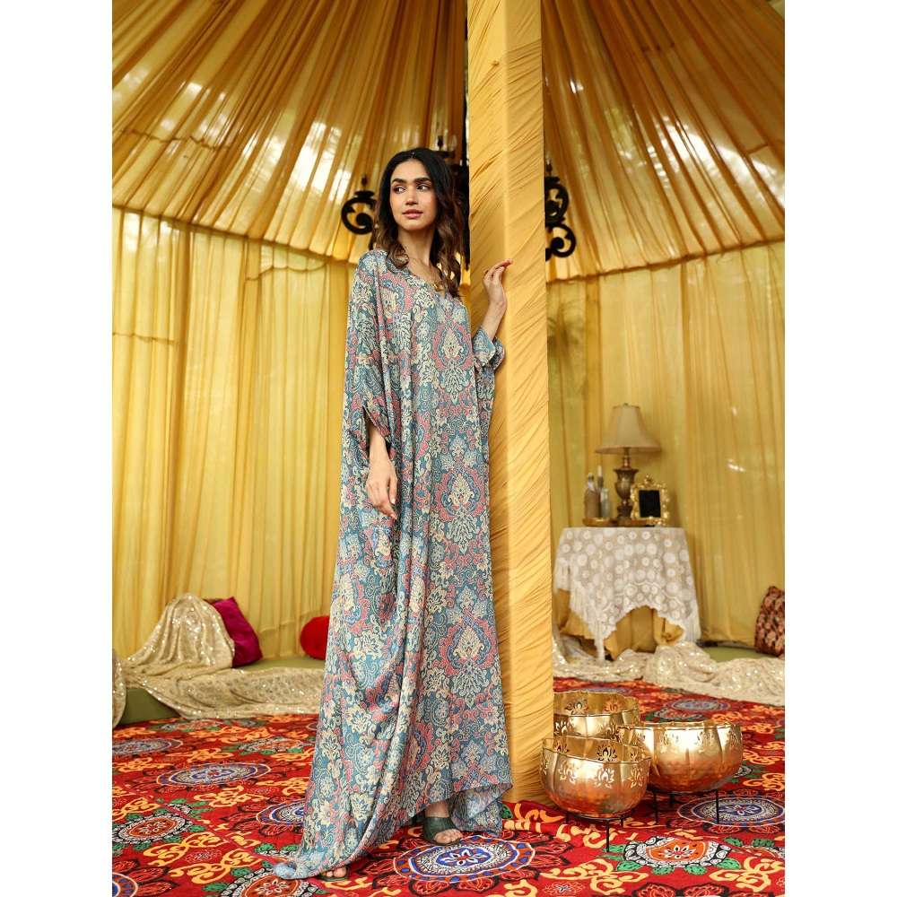 NORN Blue Atlal Beach Maxi Dress