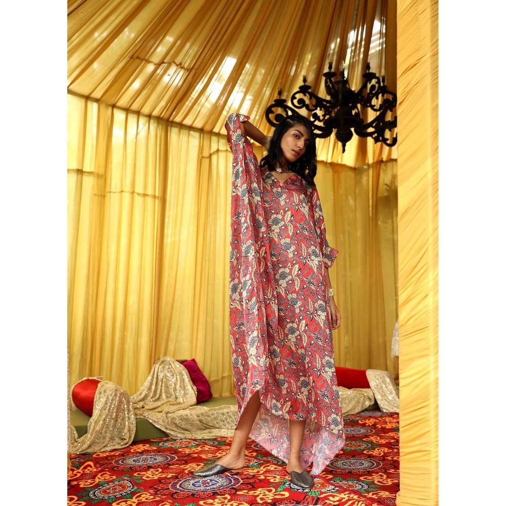 NORN Red Fez Beach Maxi Dress