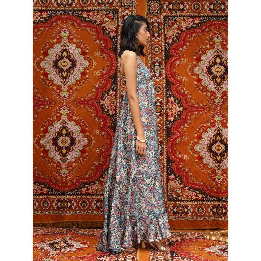 NORN Blue Atlas Strappy Dress