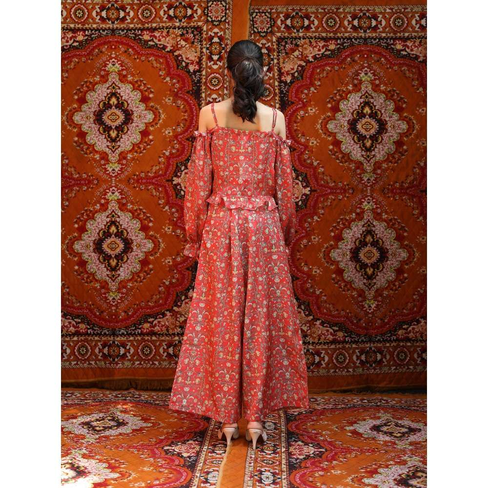 NORN Red Rabat String Top