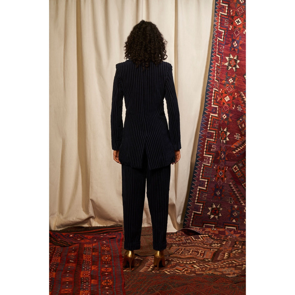 NIKITA MHAISALKAR Navy Blue Pant