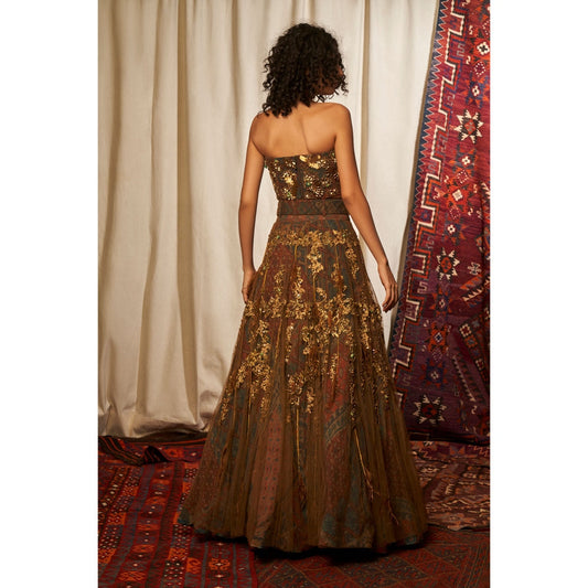 NIKITA MHAISALKAR Multicolour Lehenga (Set of 3)