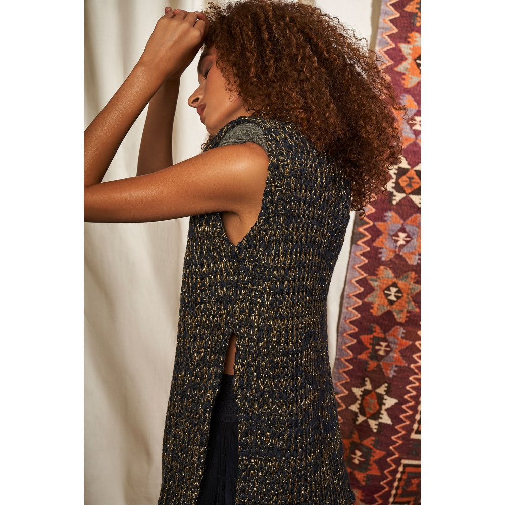 NIKITA MHAISALKAR Navy Blue Tunic