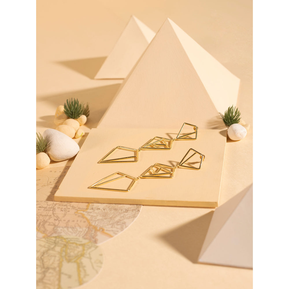 VARNIKA ARORA Giza Golden Earrings