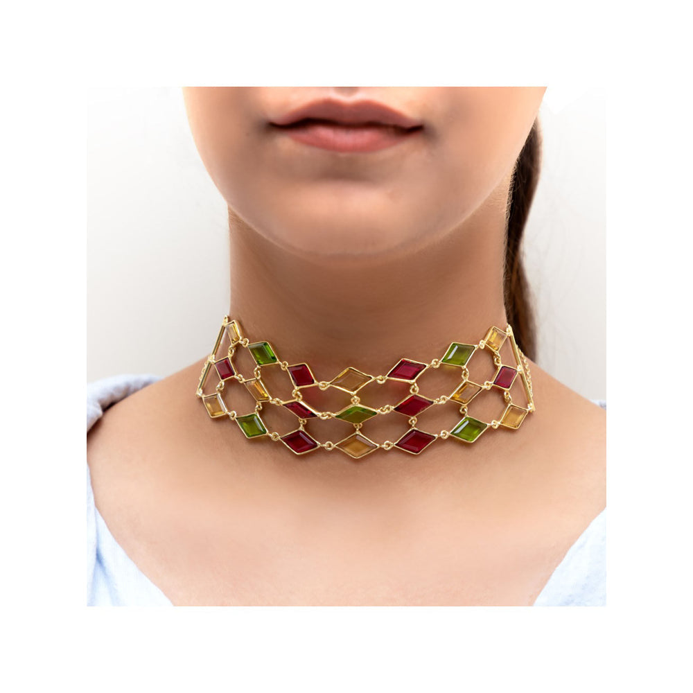 VARNIKA ARORA Desouk Multi-Color Choker