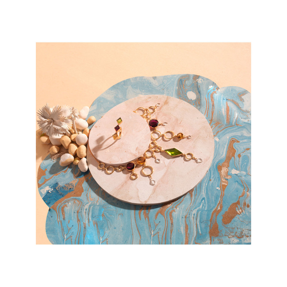 VARNIKA ARORA Philae Multi-Color Ring