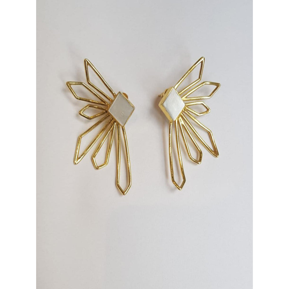VARNIKA ARORA Kuft White Earrings