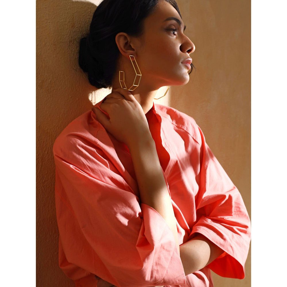 VARNIKA ARORA Cranny Golden Hoops