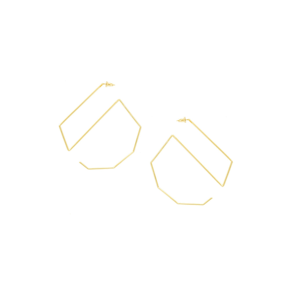 VARNIKA ARORA Elfin Golden Hoops