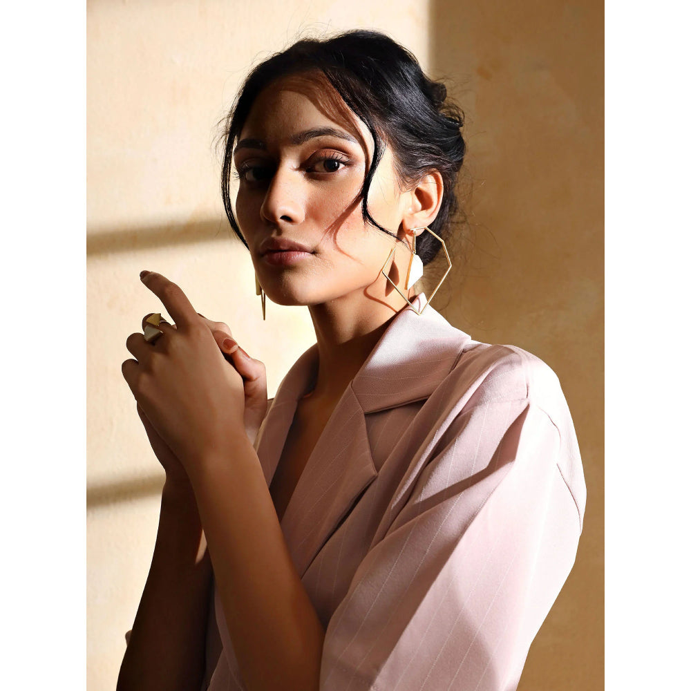 VARNIKA ARORA Lithe Golden Earrings