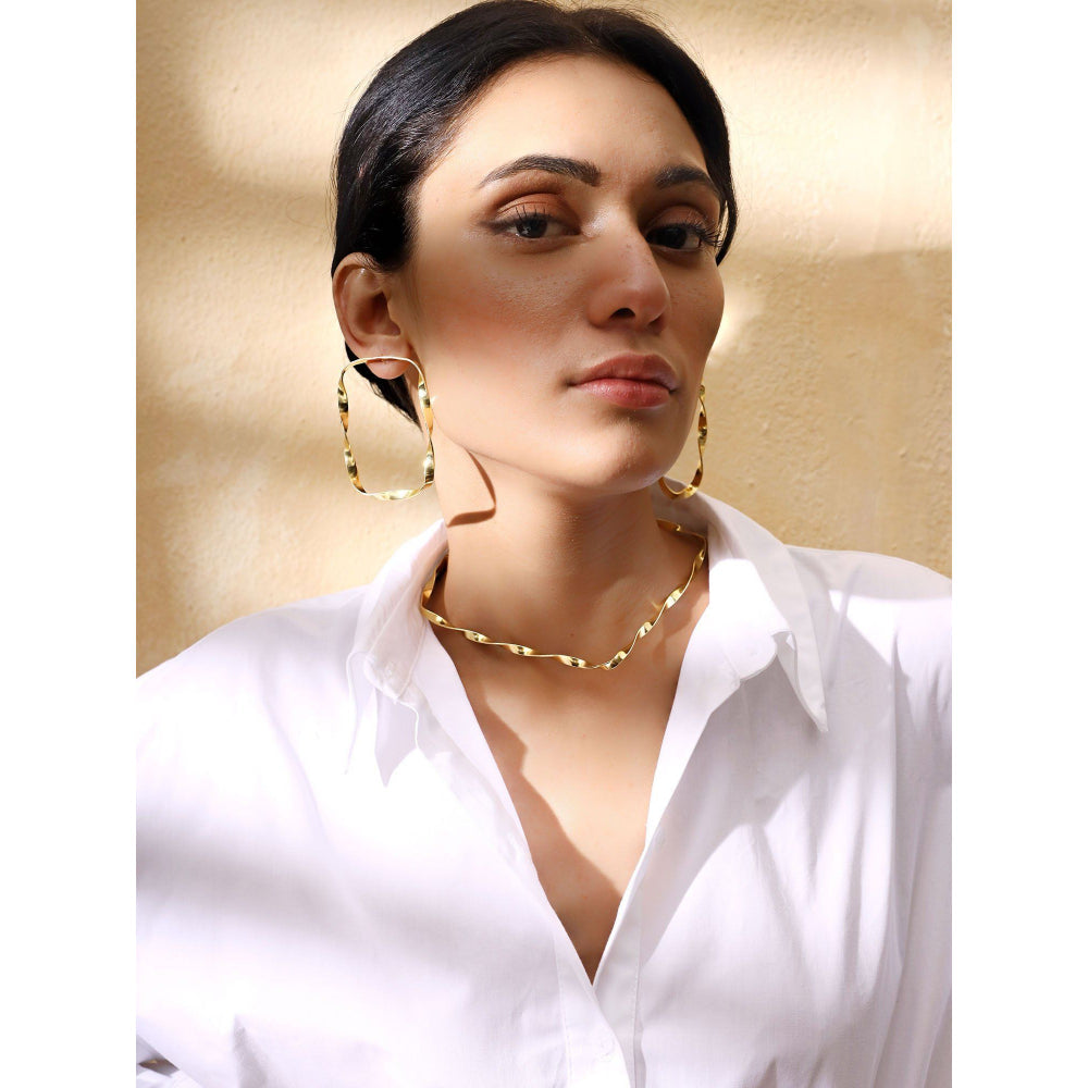 VARNIKA ARORA Brazen Golden Earrings
