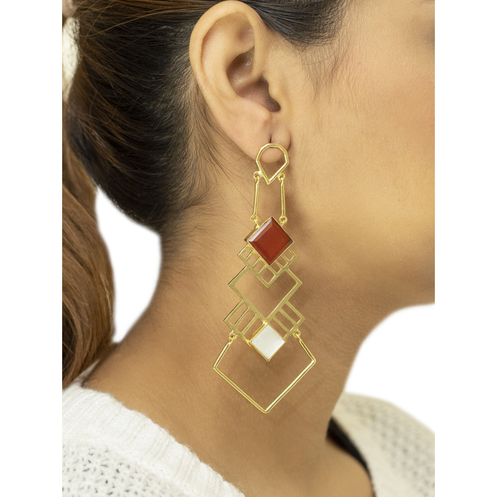 VARNIKA ARORA Unison Multi-Color Earrings