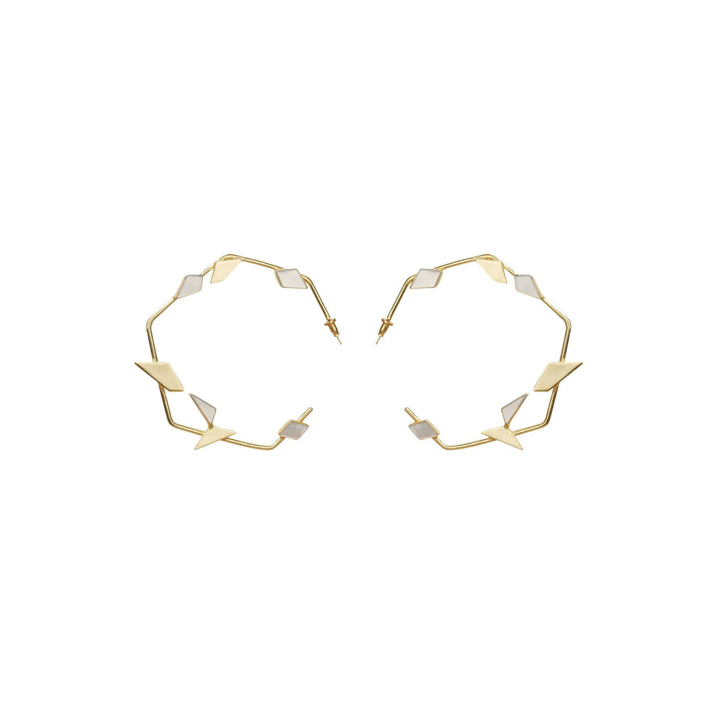 VARNIKA ARORA Lucid White Hoops