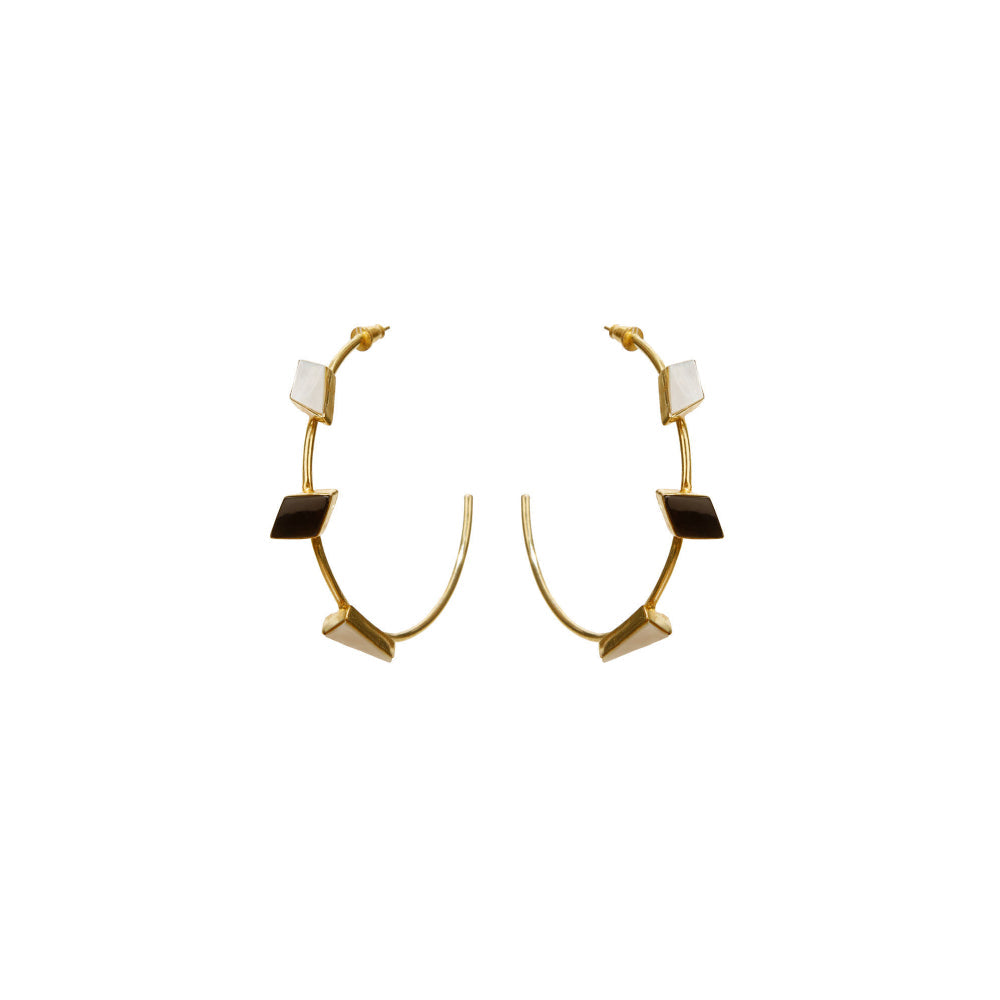 VARNIKA ARORA Dainty Multi-Color Hoops