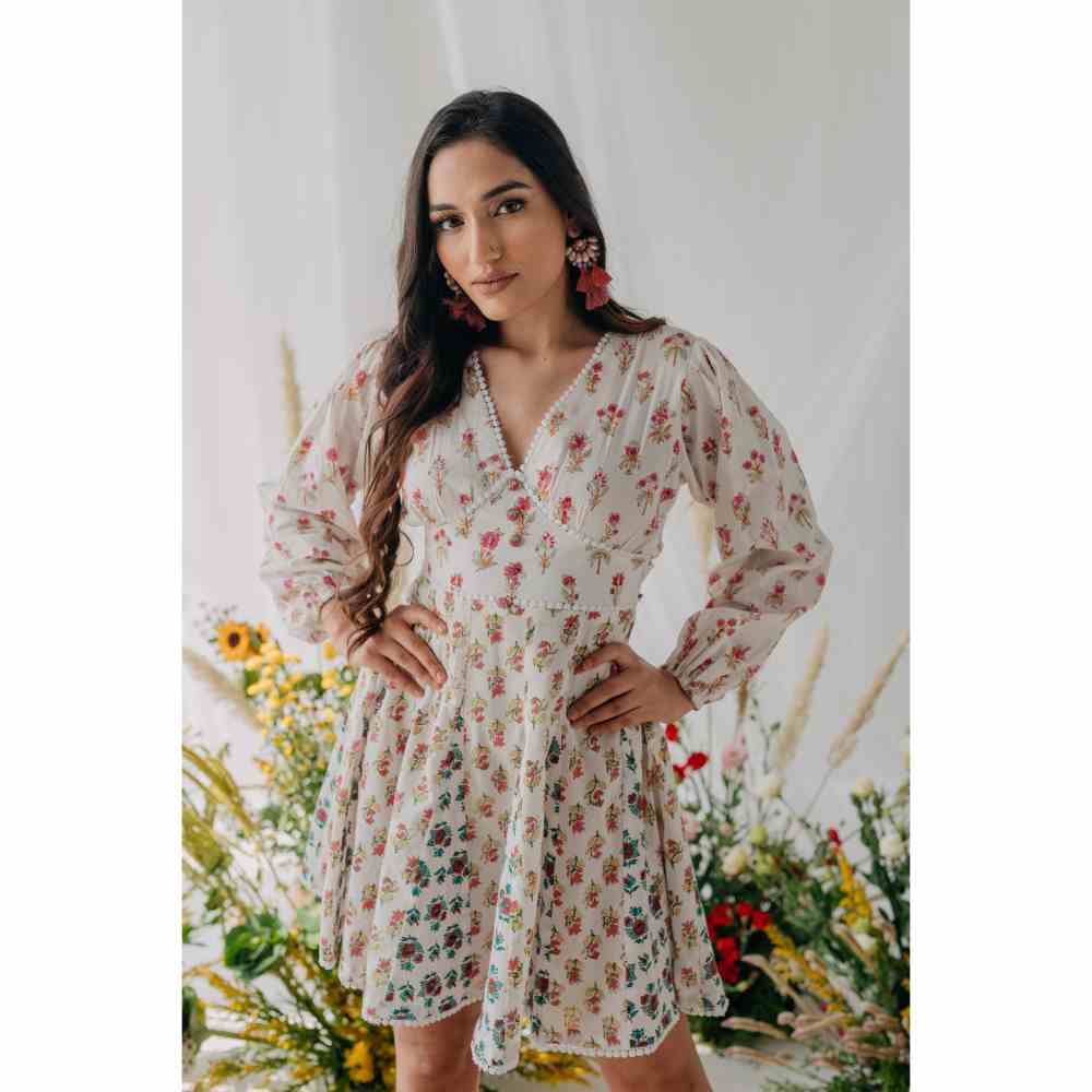 Old Marigold Pearl Corset Dress