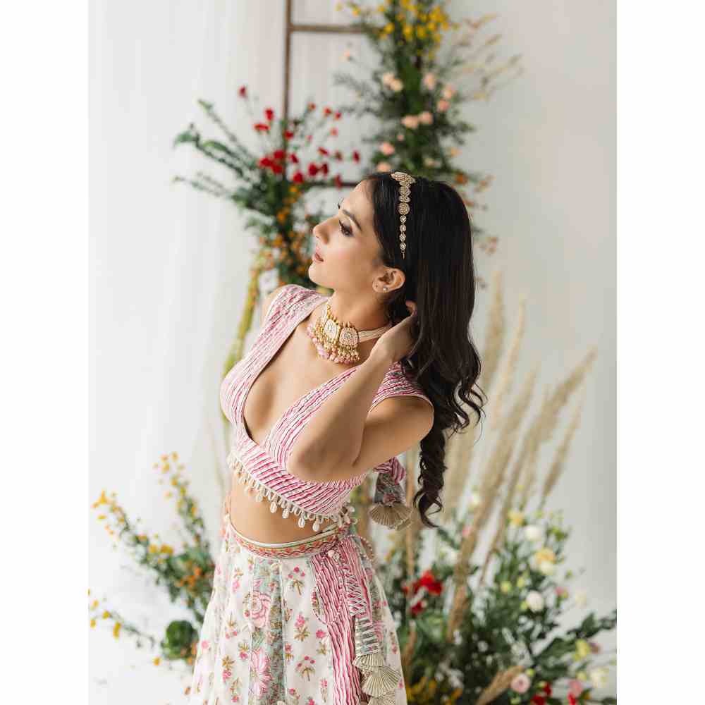 Old Marigold Chameli Lehenga Set (Set of 3)
