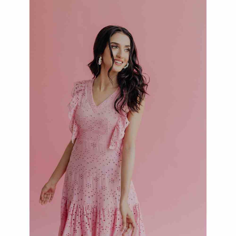 Old Marigold Dorris Detailing Midi Dress