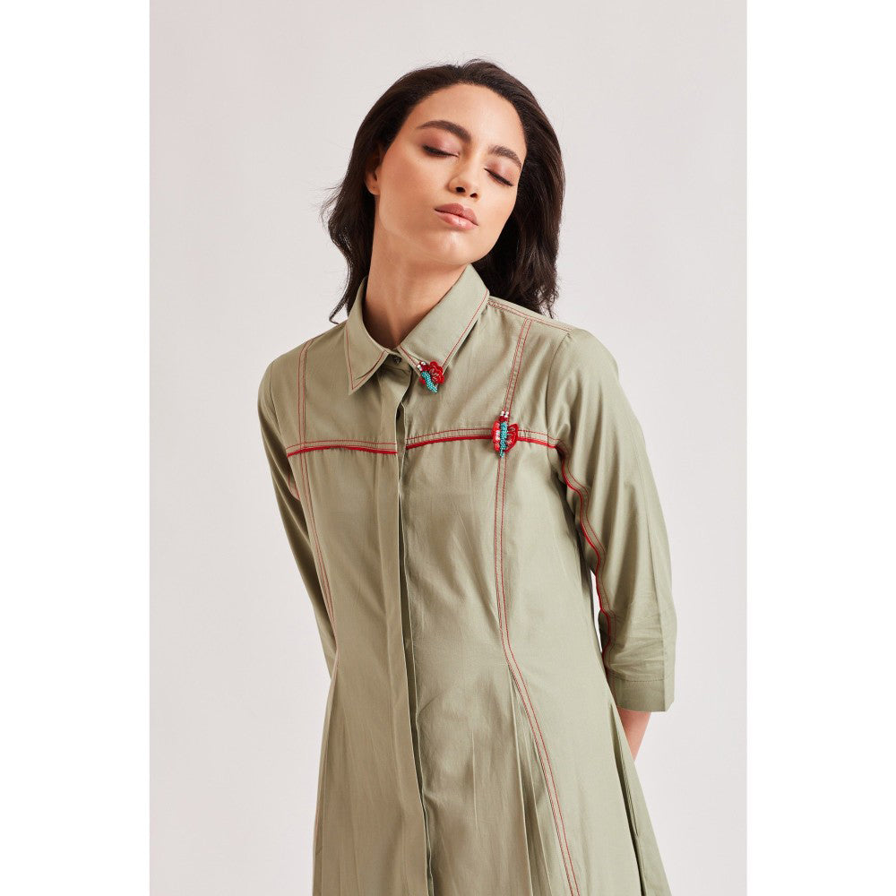 Our Love Madrid Dress With 3D Butterflies On Collar