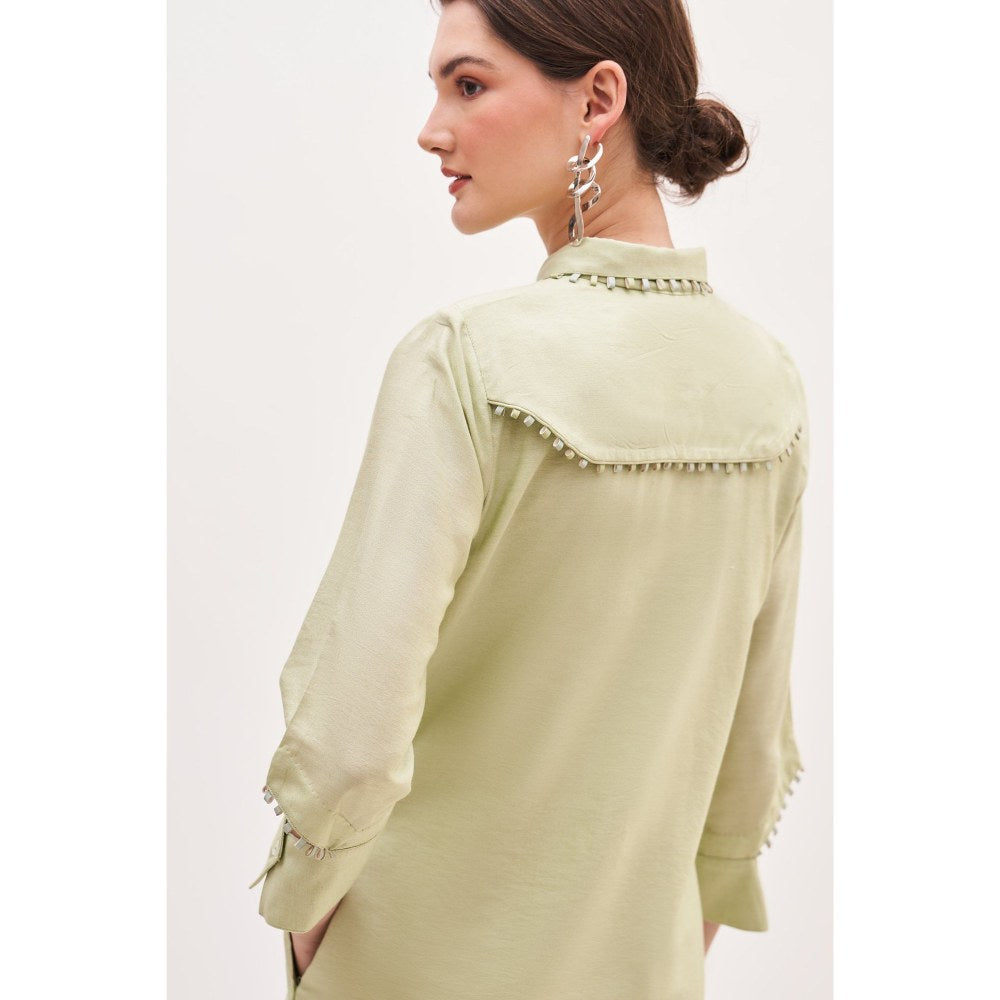 Our Love Mood Sea Salt Chanderi Dress