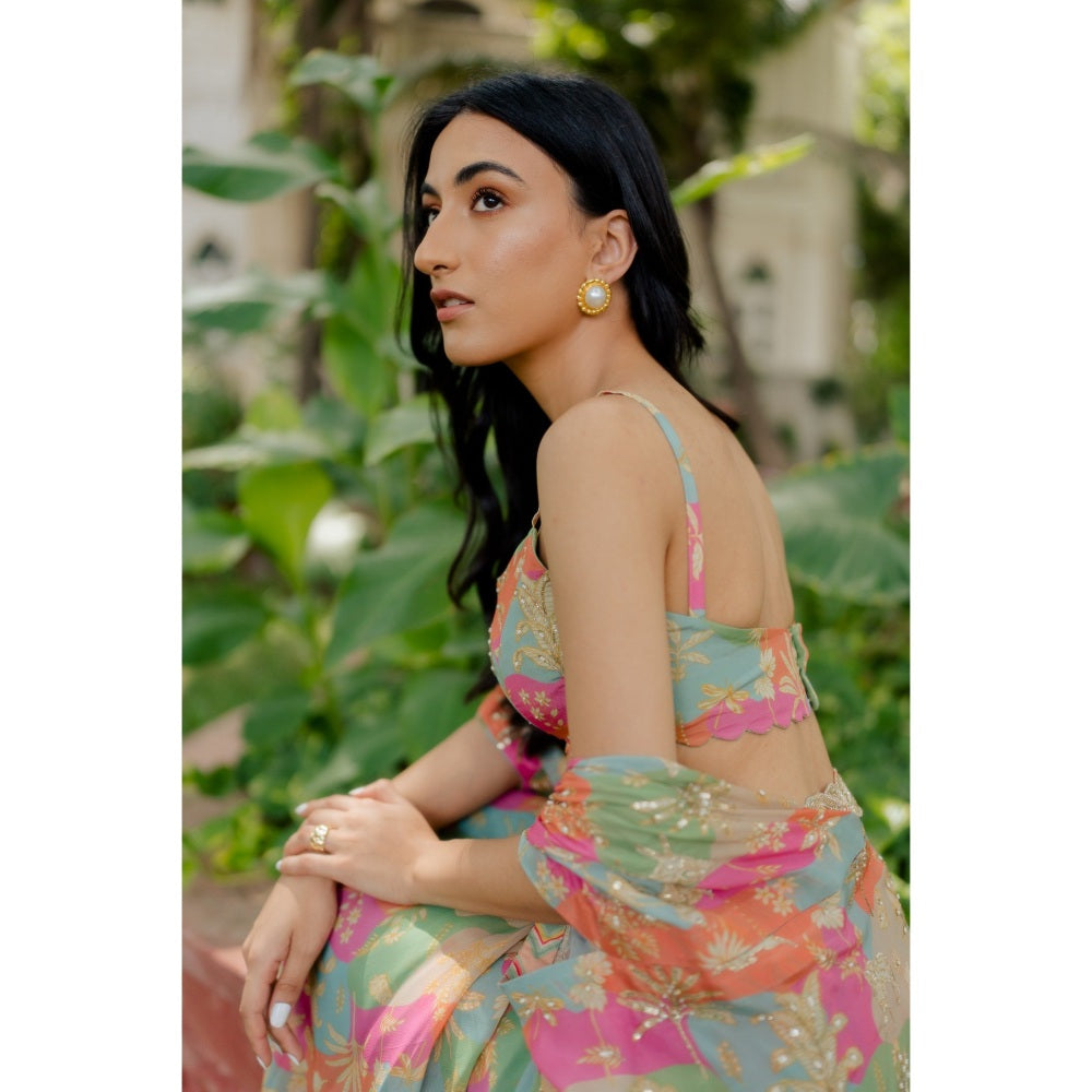 Paulmi & Harsh Naksha Printed Fusion (Set of 4)