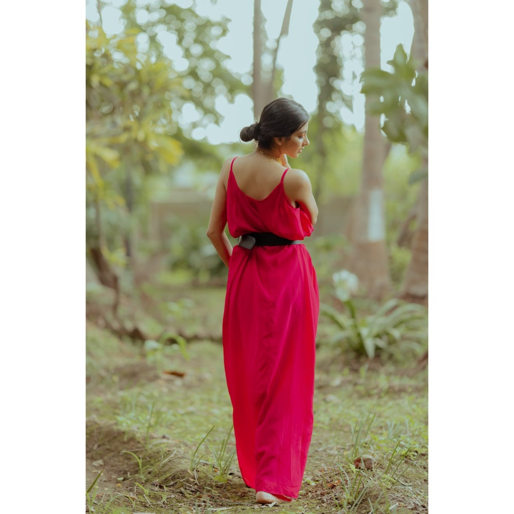 Paulmi & Harsh Rani Print Slit Maxi with Jacket (Set of 3)