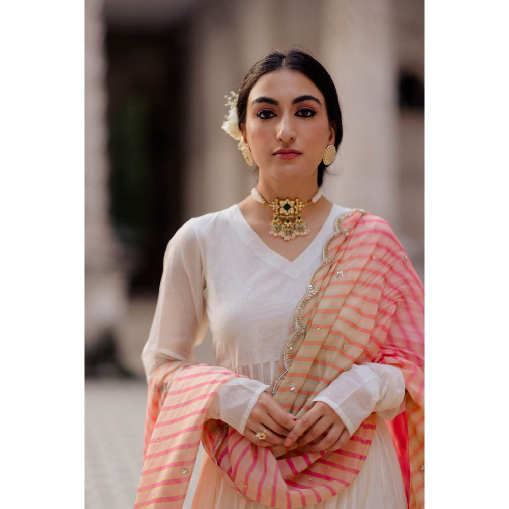 Paulmi & Harsh Ivory 40 Kali Anarkali (Set of 3)