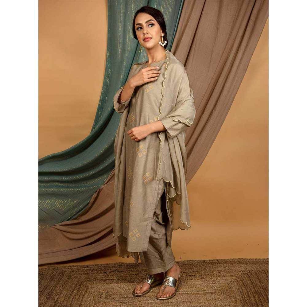 Priya Chaudhary Grey Dupatta