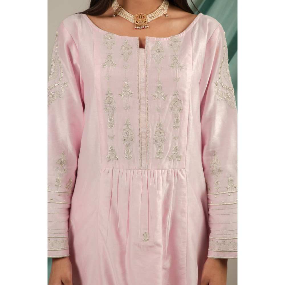 Priya Chaudhary Light Pink Kurtas (Set of 2)