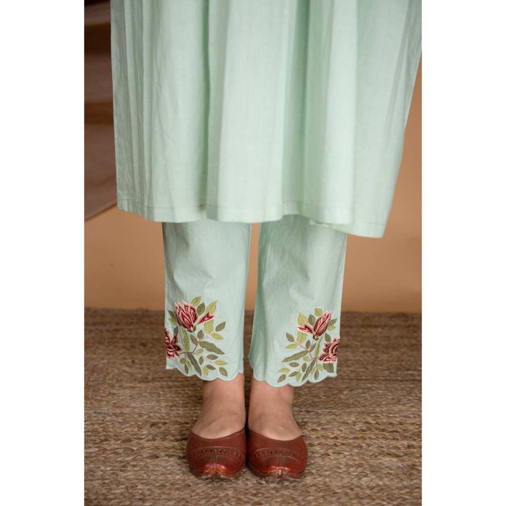 Priya Chaudhary Green Kurtas (Set of 3)