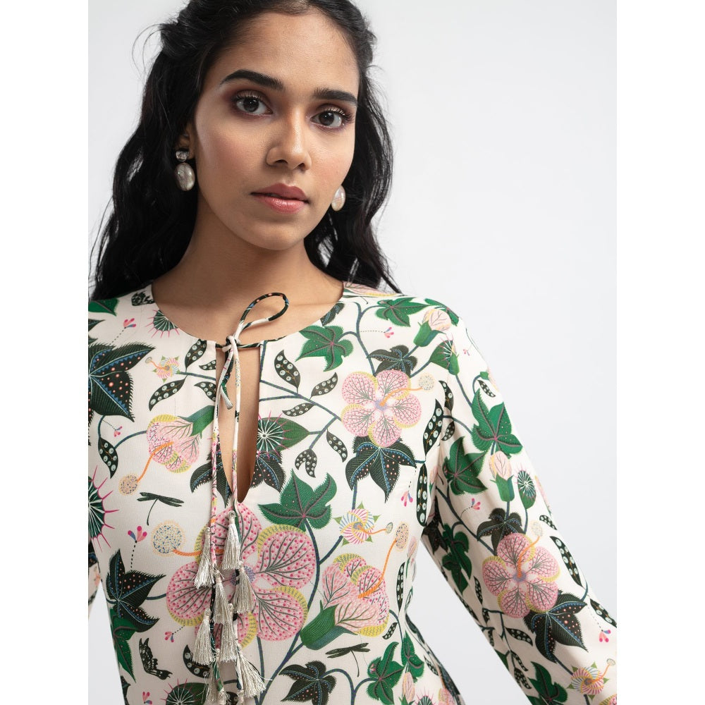 PS Pret by Payal Singhal White Abutilon Boho Maxi Dress