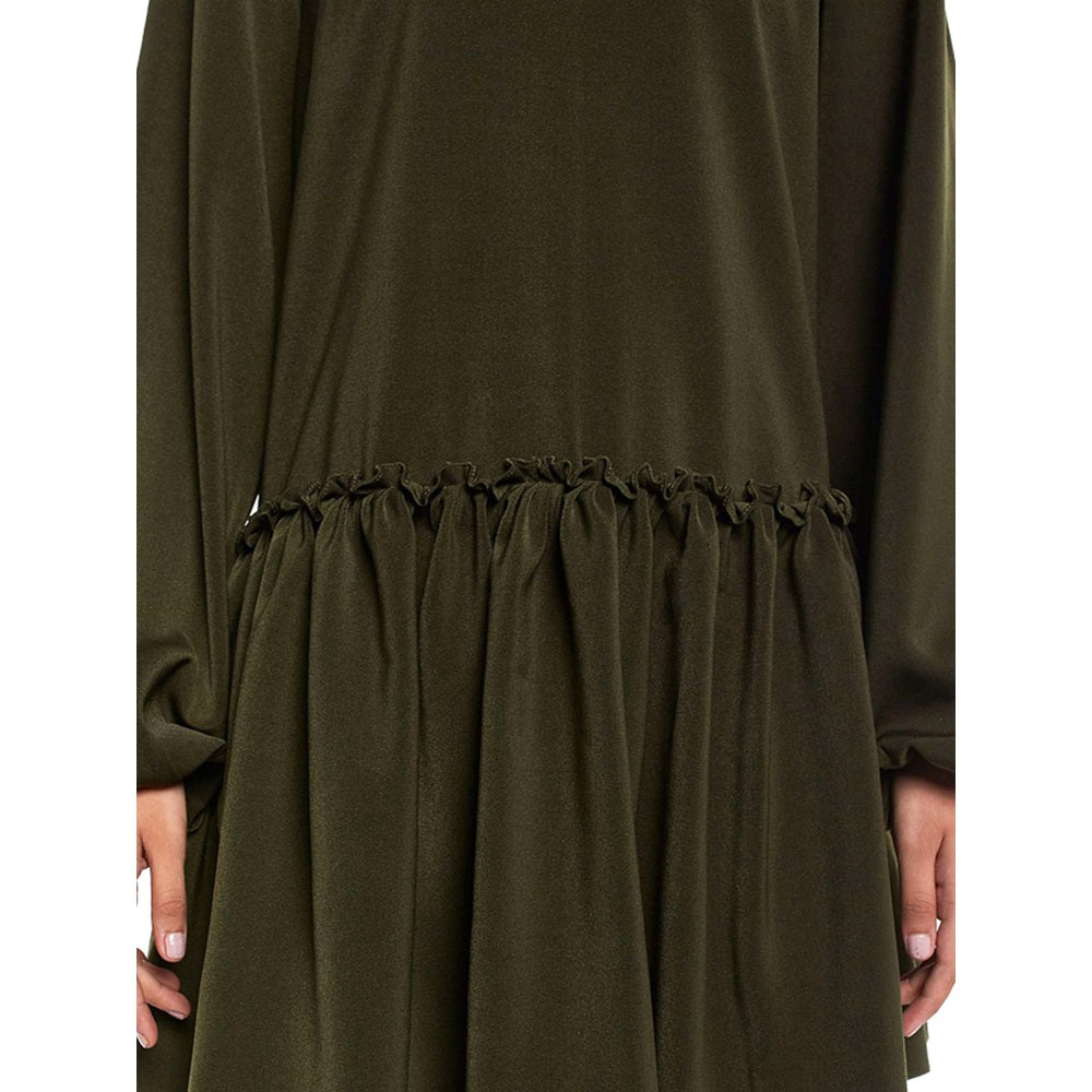 PS Pret by Payal Singhal Crepe Green Solids Tunic